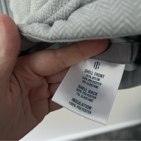 Holderness & Bourne Gray Herringbone Full Zip Tailored Fit Vest Large - Picture 7 of 9